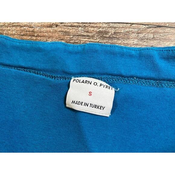 Polarn O. Pyret Teal Blue Maternity Leggings Size Small - Picture 3 of 8